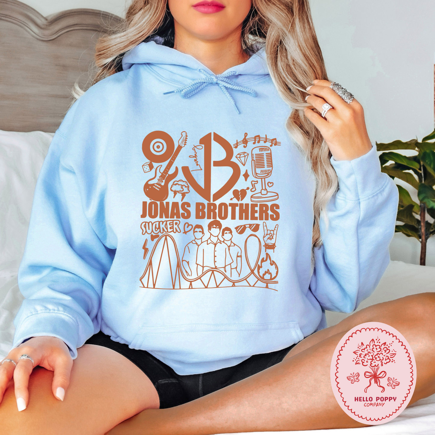 Jonas Brothers Retro JB (Orange) Hoodie Sweatshirt