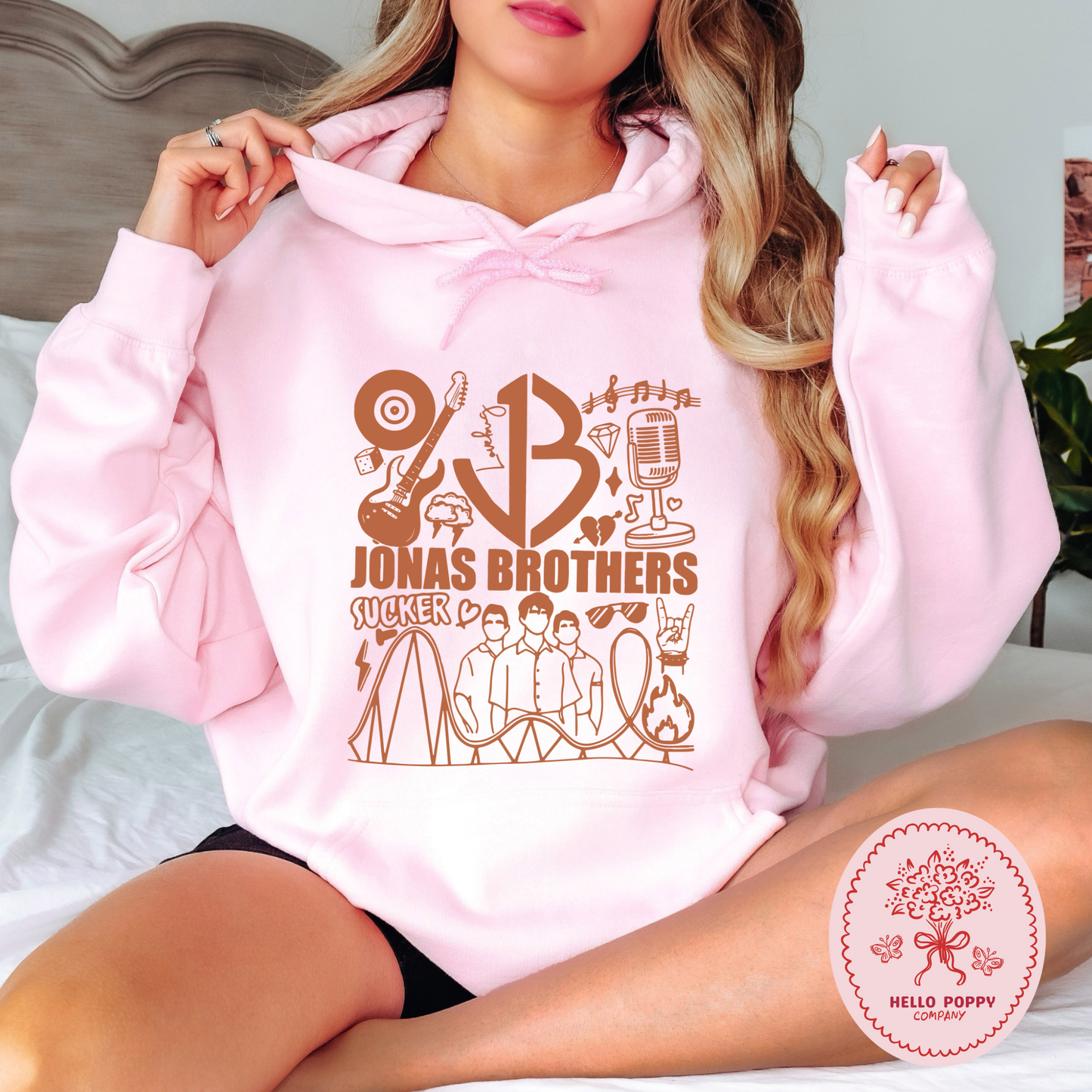Jonas Brothers Retro JB (Orange) Hoodie Sweatshirt