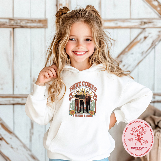 Jonas Brothers Boho 5 Albums 1 Night Hoodie Sweatshirt - Youth