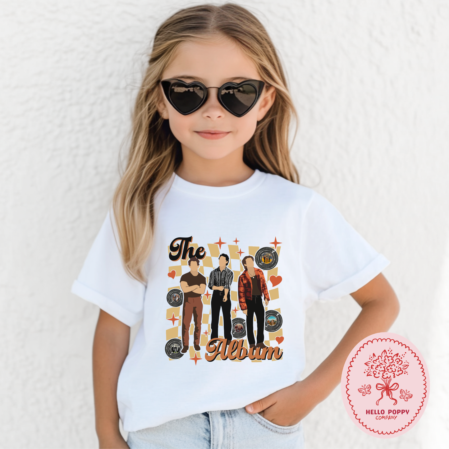 Jonas Brothers The Album Checkered T-Shirt - Youth