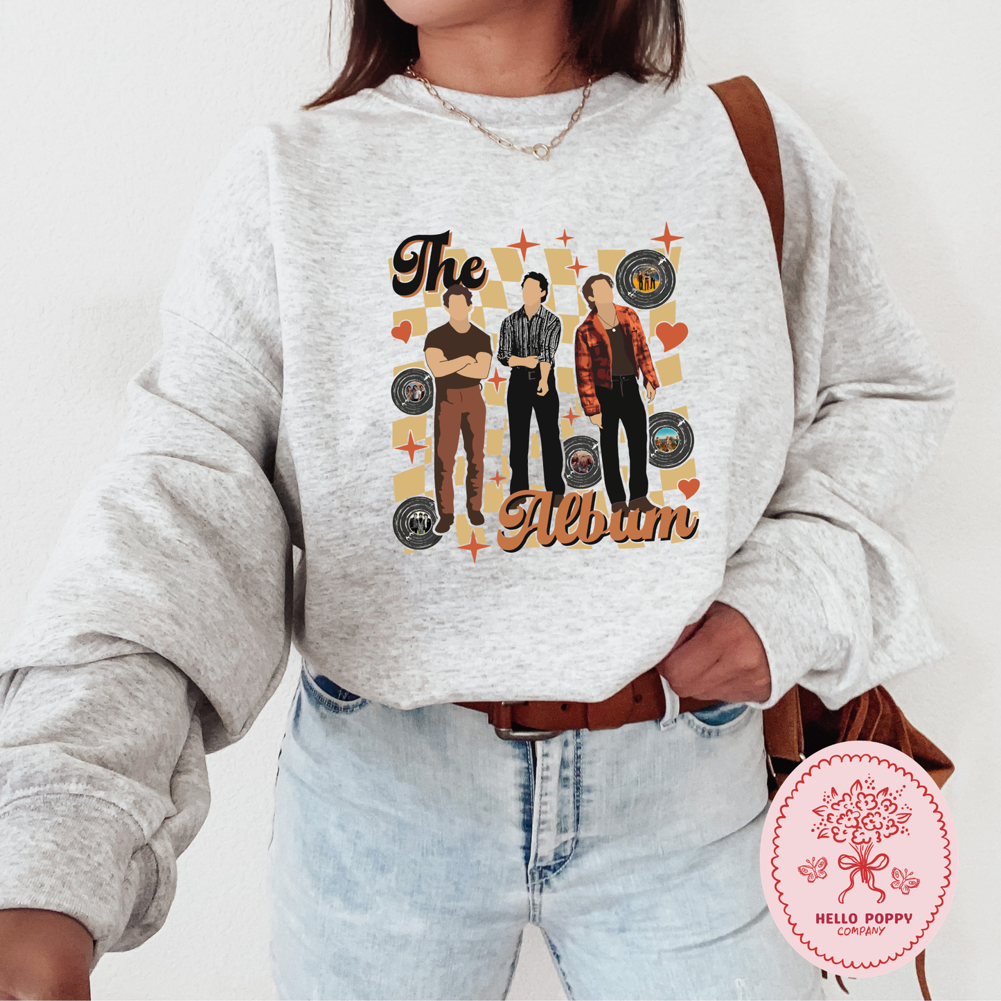 Jonas Brothers The Album Checkered Crewneck Sweatshirt