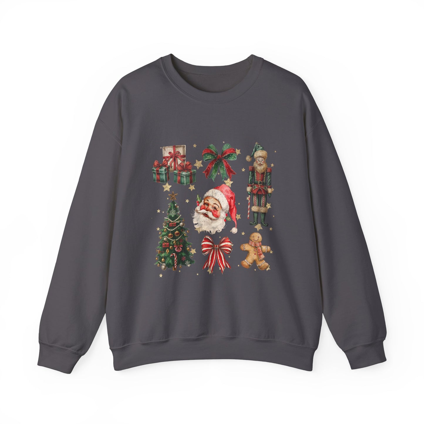 Santa Christmas Coquette Collage Crewneck Sweatshirt