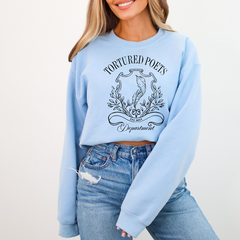 Tortured Poets Department Crewneck Sweatshirt (Multiple Colors)