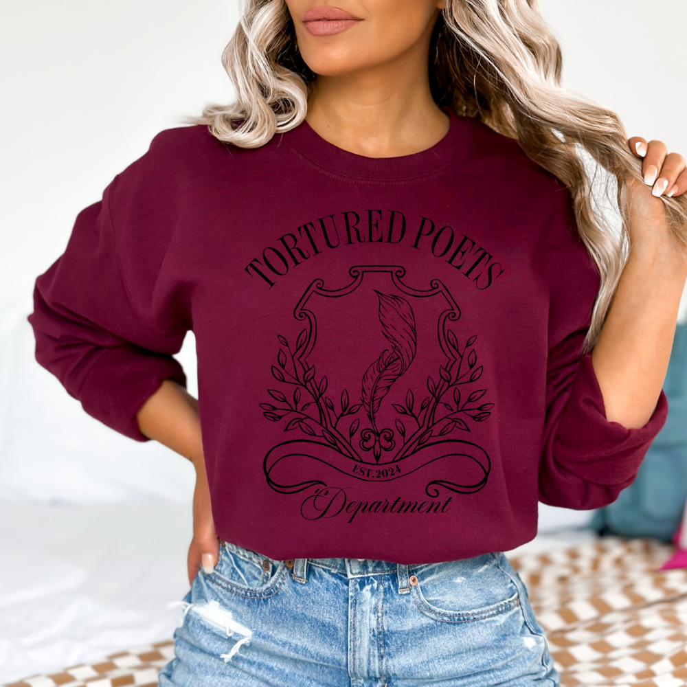 Tortured Poets Department Crewneck Sweatshirt (Multiple Colors)