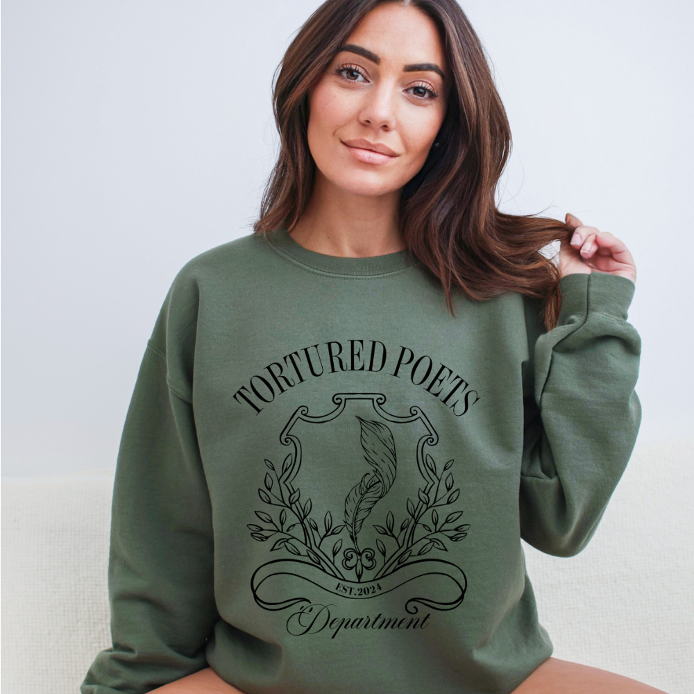 Tortured Poets Department Crewneck Sweatshirt (Multiple Colors)