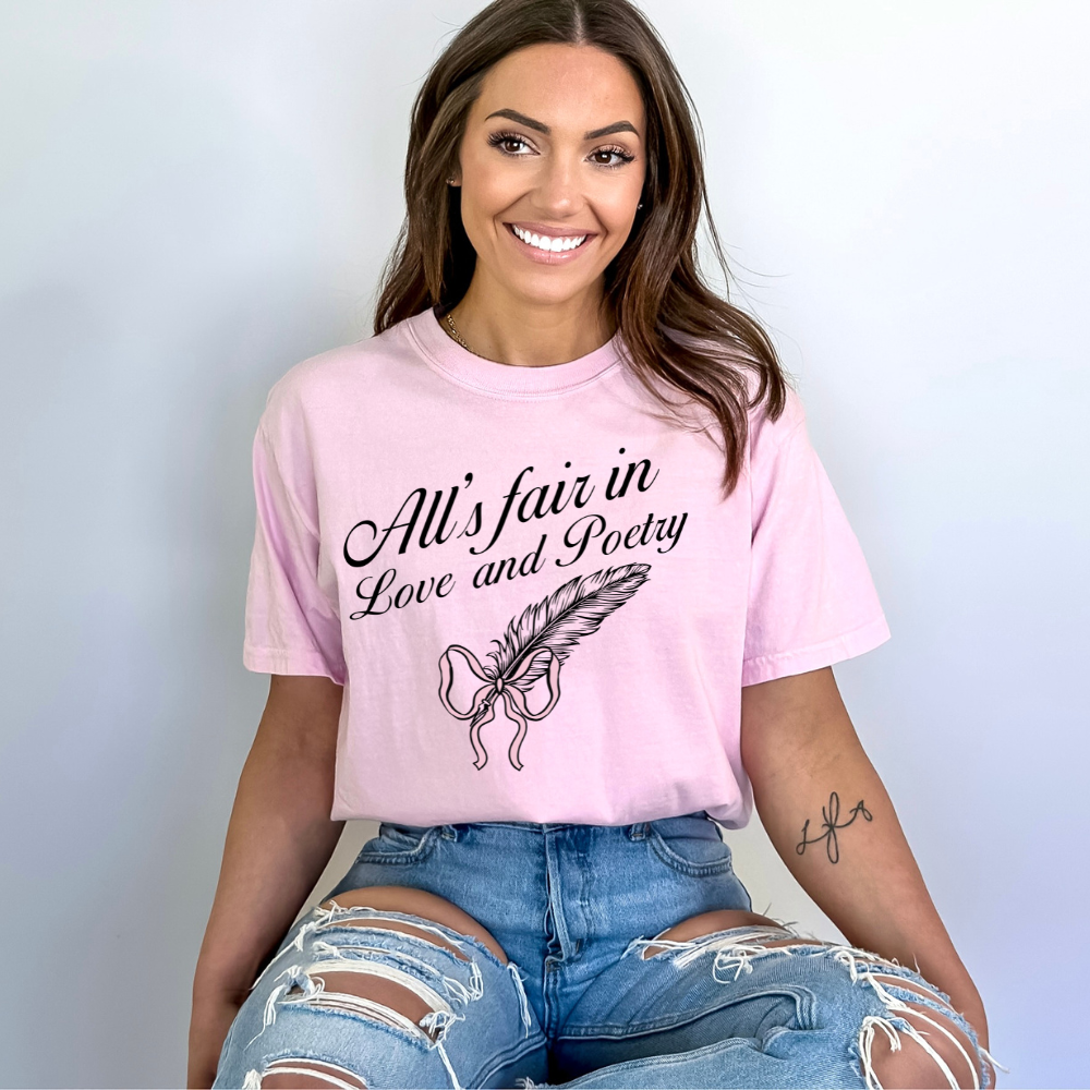 TTPD All's Fair in Love and Poetry Comfort Colors T-Shirt (Multiple Colors)