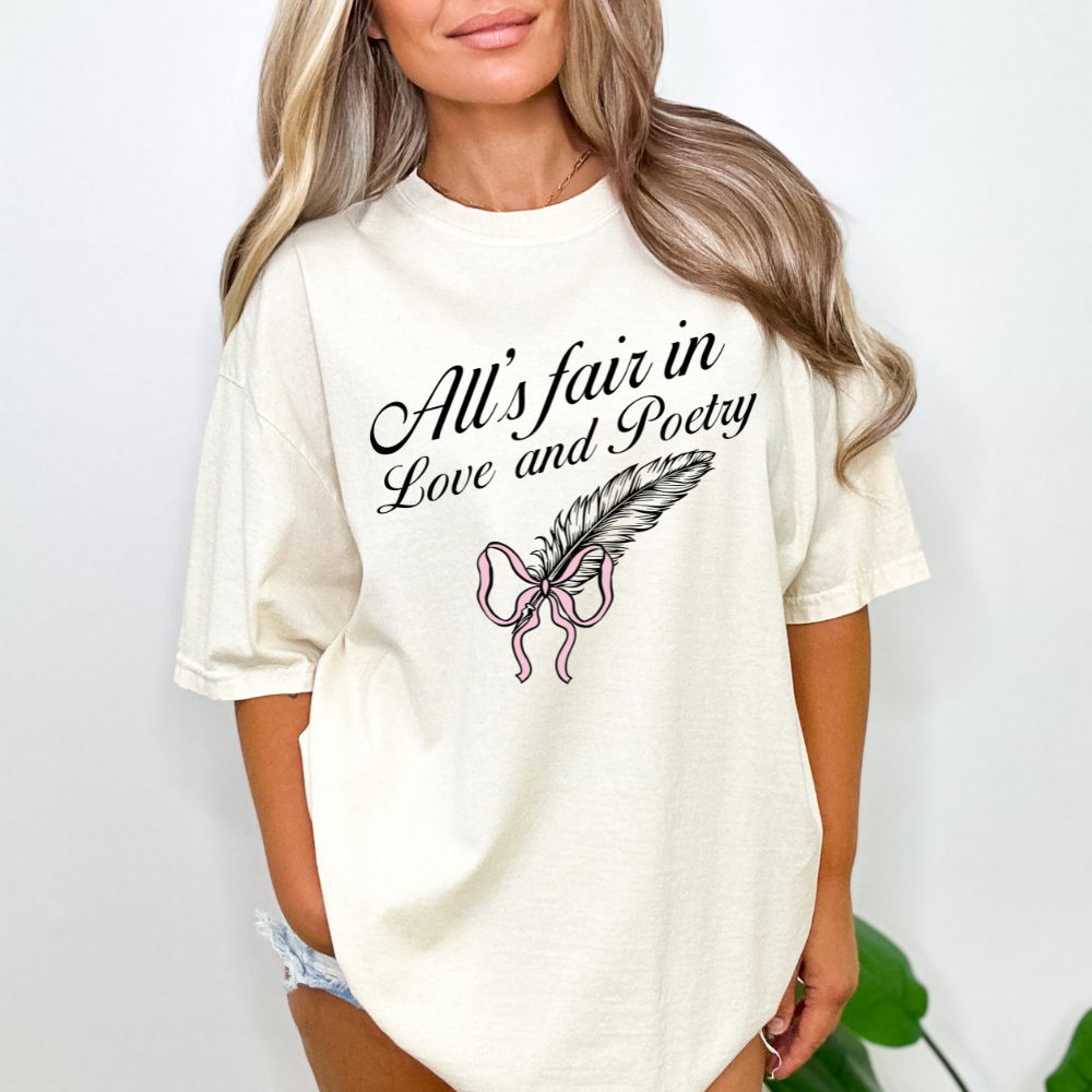 TTPD All's Fair in Love and Poetry Comfort Colors T-Shirt (Multiple Colors)