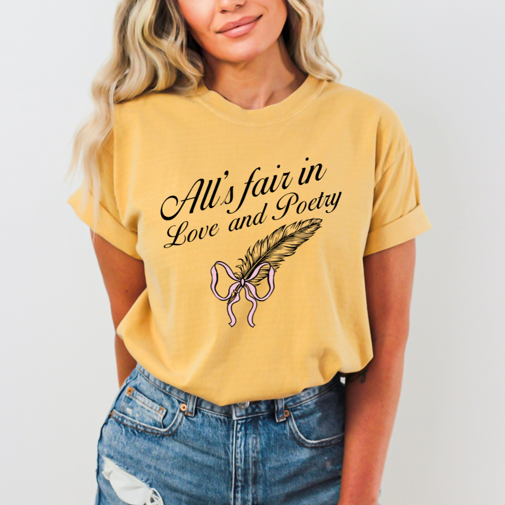 TTPD All's Fair in Love and Poetry Comfort Colors T-Shirt (Multiple Colors)