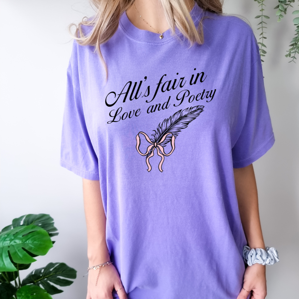 TTPD All's Fair in Love and Poetry Comfort Colors T-Shirt (Multiple Colors)