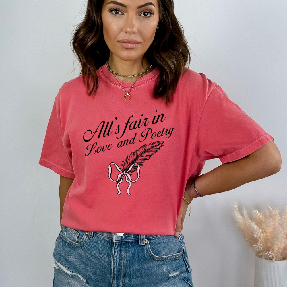 TTPD All's Fair in Love and Poetry Comfort Colors T-Shirt (Multiple Colors)