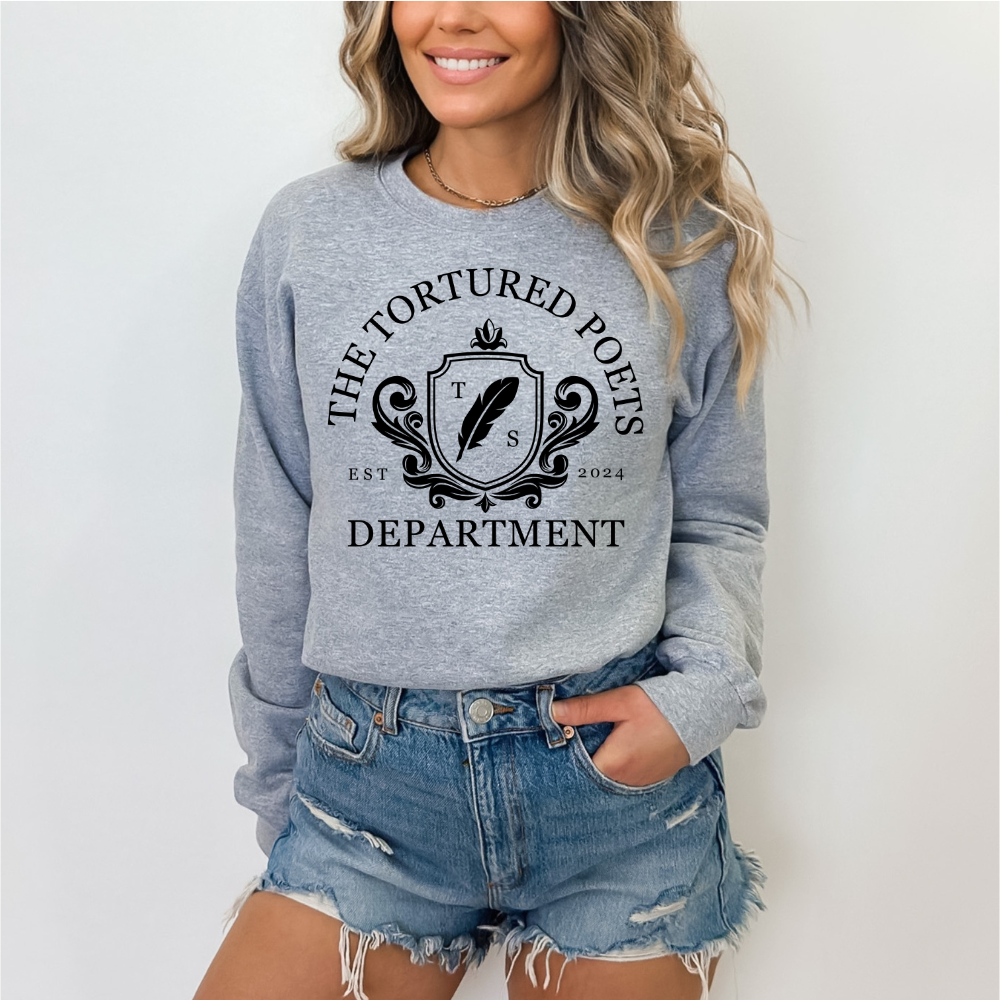 Tortured Poets Department Crewneck Sweatshirt (Multiple Colors)