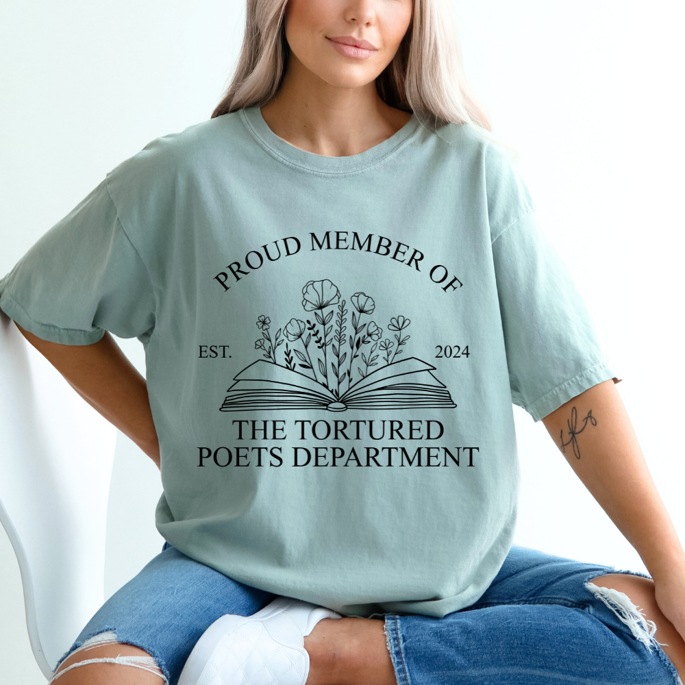 Proud Member of The Tortured Poets Department Comfort Colors T-Shirt (Multiple Colors)