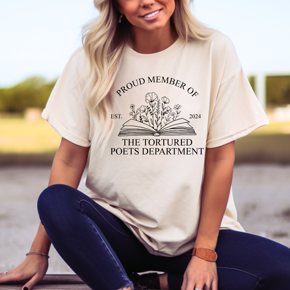 Proud Member of The Tortured Poets Department Comfort Colors T-Shirt (Multiple Colors)