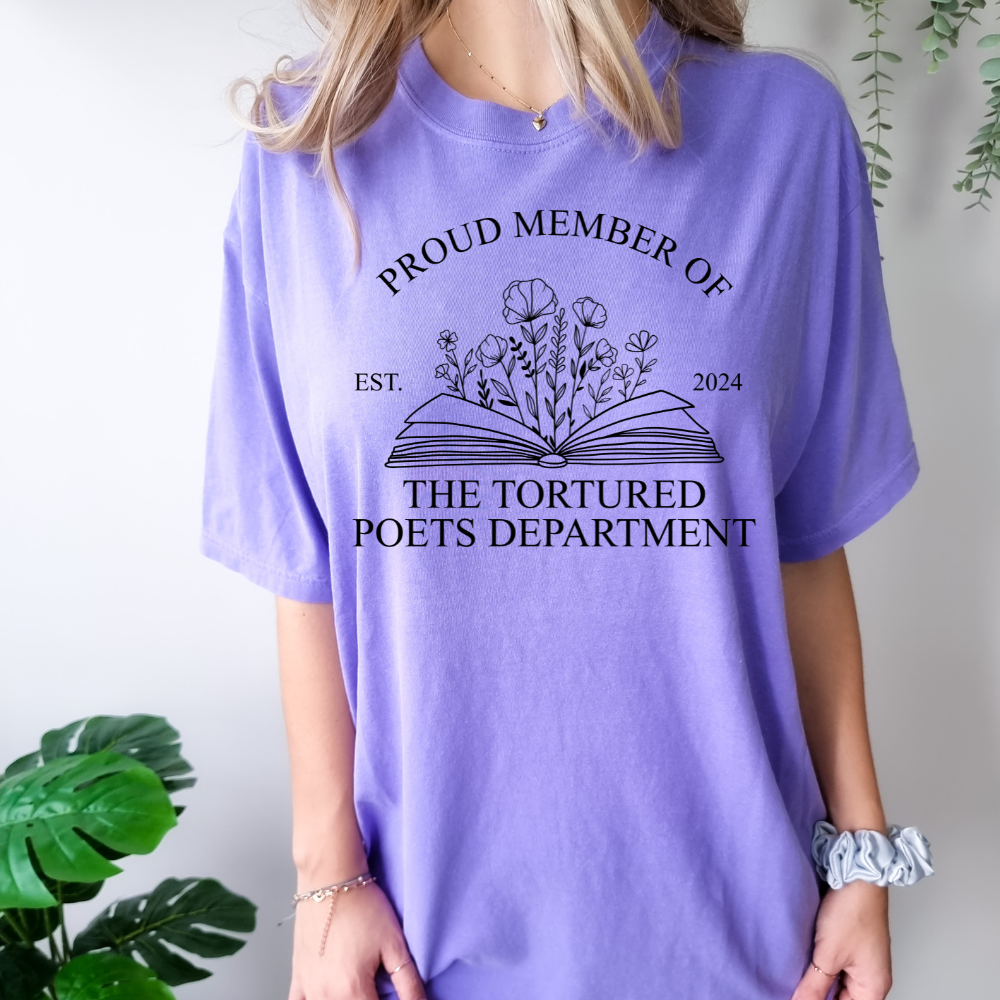 Proud Member of The Tortured Poets Department Comfort Colors T-Shirt (Multiple Colors)