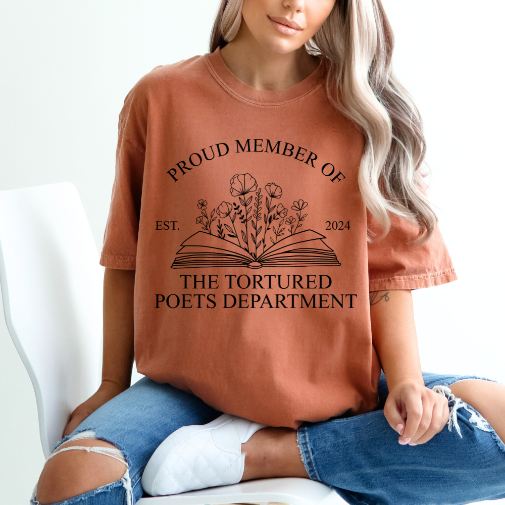 Proud Member of The Tortured Poets Department Comfort Colors T-Shirt (Multiple Colors)