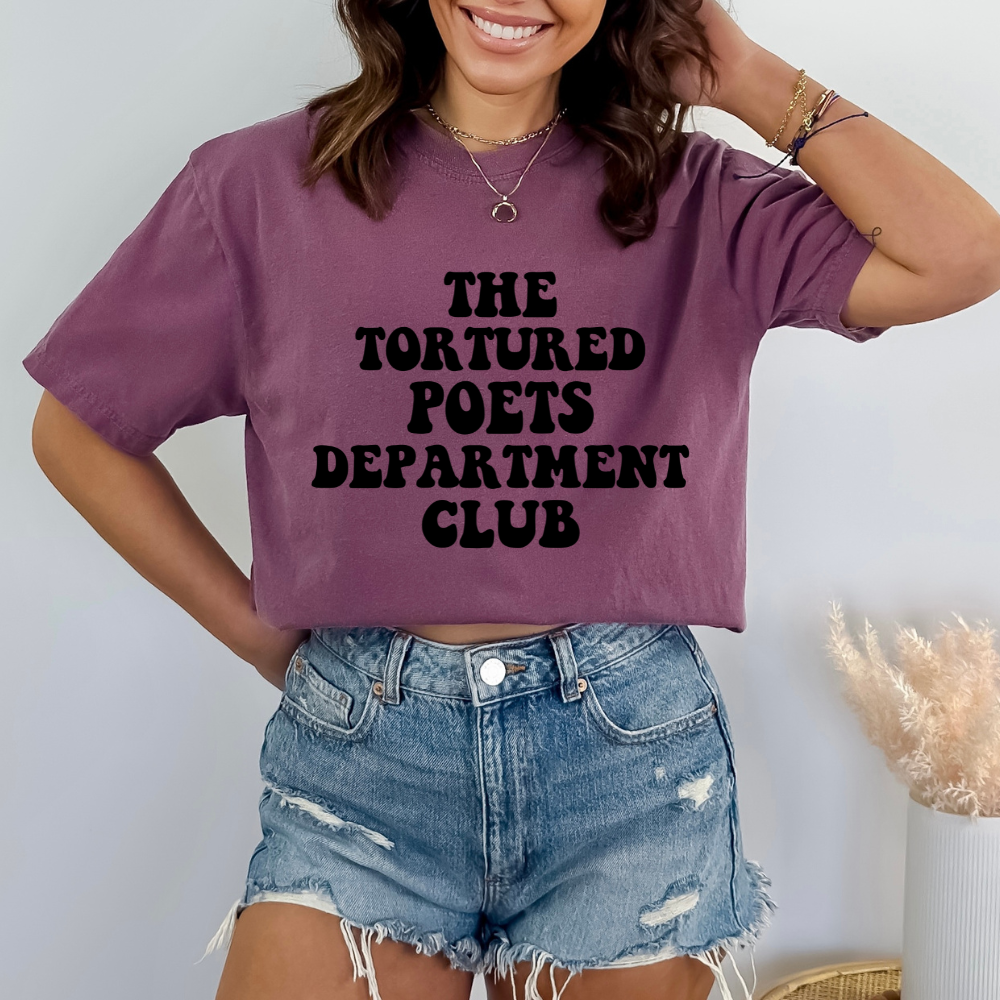 Tortured Poets Department Club Comfort Colors T-Shirt (Multiple Colors)