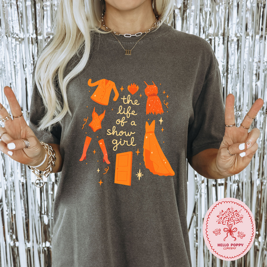 Taylor Swift The Life of a Showgirl Comfort Colors T-Shirt