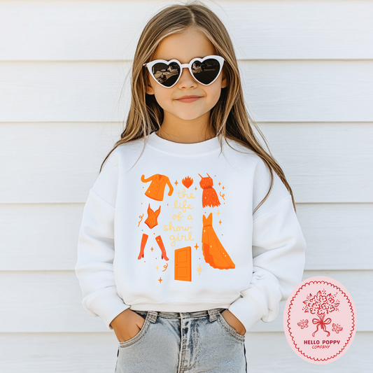 Taylor Swift The Life of a Showgirl Crewneck Sweatshirt - Youth